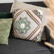 Flowerful Kussen Haakpakket Cold Green - haakkussen
