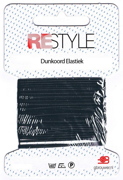 Restyle Dunkoord Elastiek 4m/1,4mm Zwart
