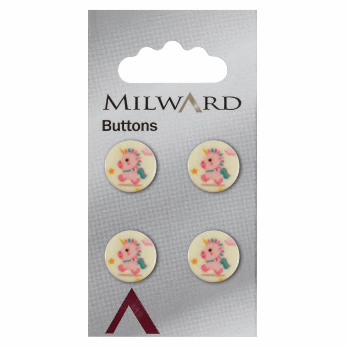Milward Ronde Knoop met Unicorn 13mm (4 stuks)