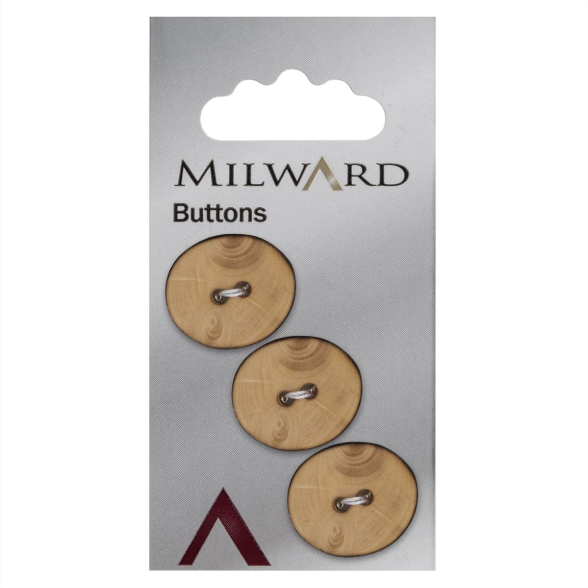 Milward Fantasievorm Knoop Hout 18mm (3 stuks)