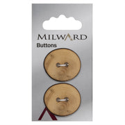 Milward Fantasievorm Knoop Hout 25mm (2 stuks)
