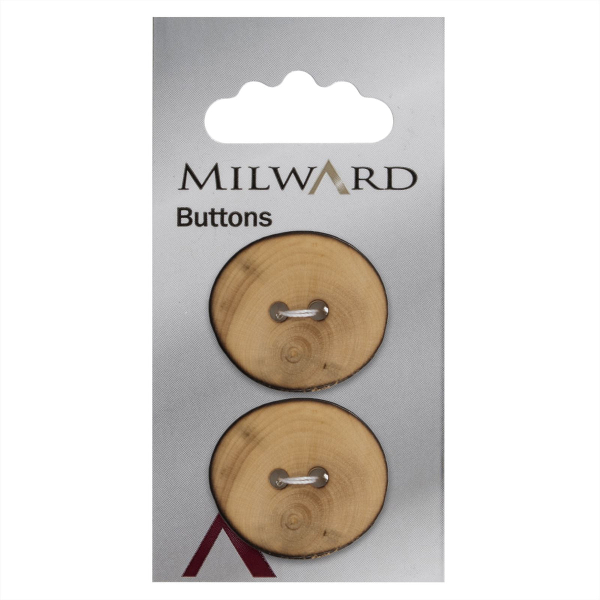Milward Fantasievorm Knoop Hout 25mm (2 stuks)