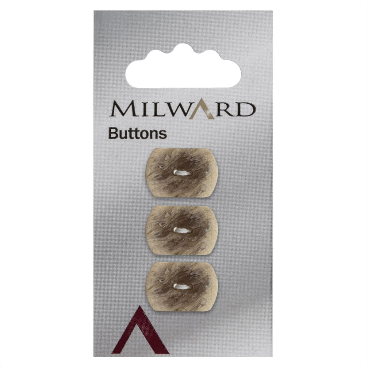 Milward Fantasievorm Knoop Beige 17mm (3 stuks)