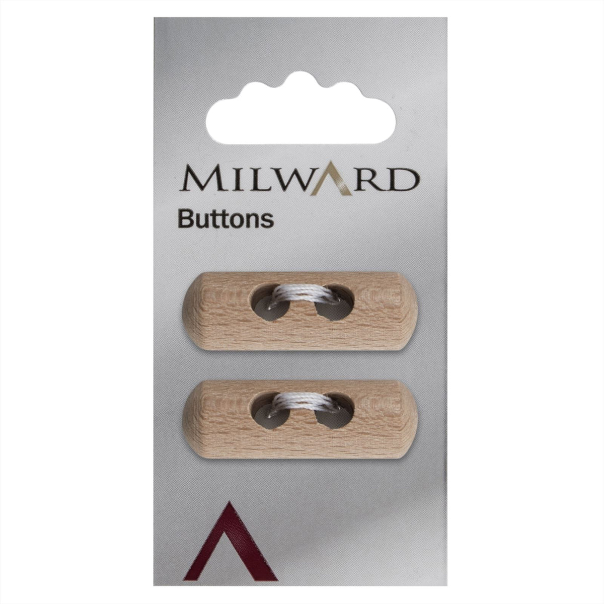 Milward Knebel Knoop Blank Hout 22mm (2 stuks)