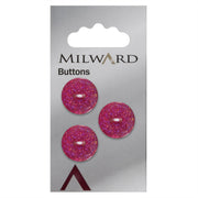 Milward Knoop Donker Roze 17mm (3 stuks)