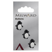 Milward Knoop Pinguin Zwart/Wit 16mm (3 stuks)