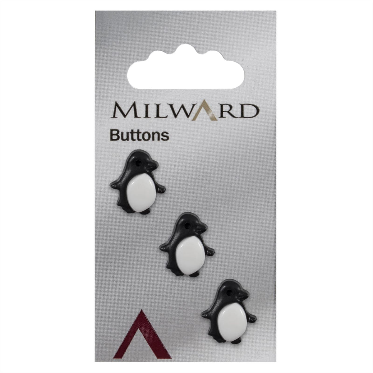 Milward Knoop Pinguin Zwart/Wit 16mm (3 stuks)