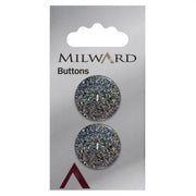 Milward Glitter Knoop 22mm (2 stuks)