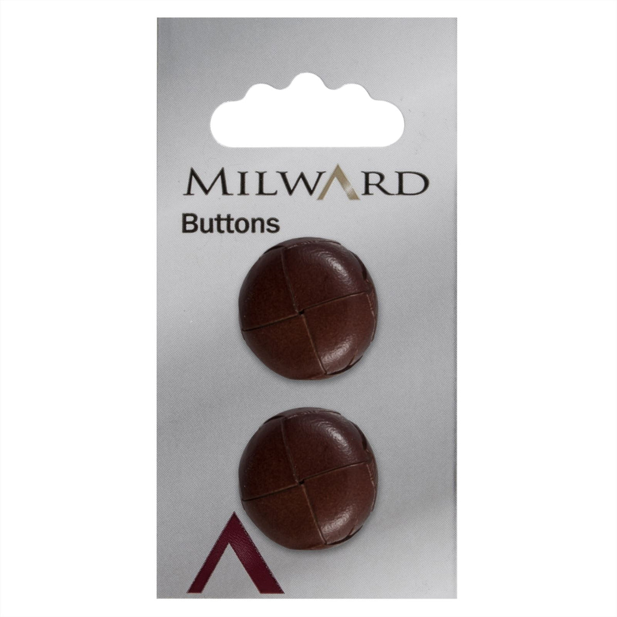 Milward Knoop Leder 01 Bruin 20mm (2 stuks)