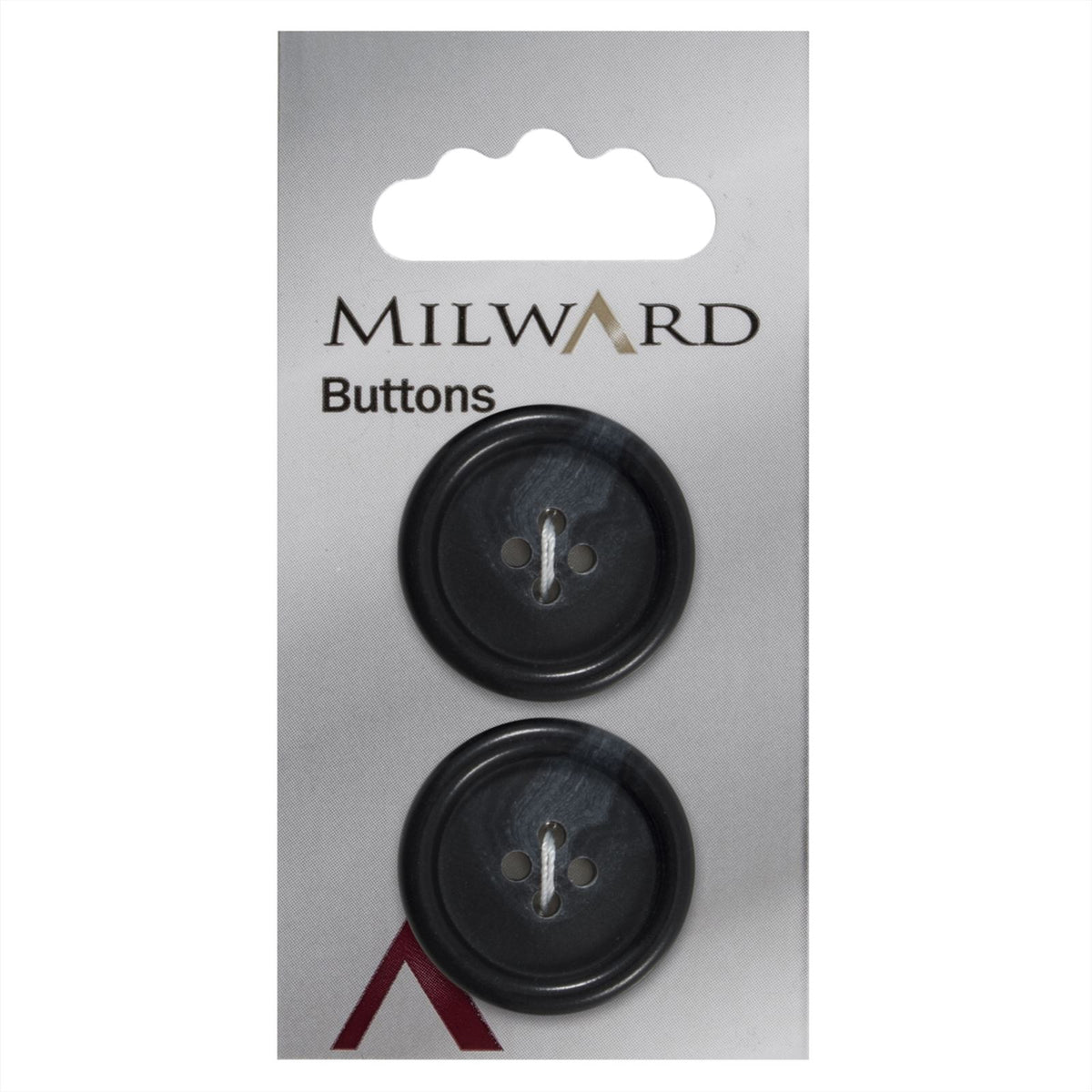 Milward Knoop Zwart/Blauw 25mm (2 stuks)