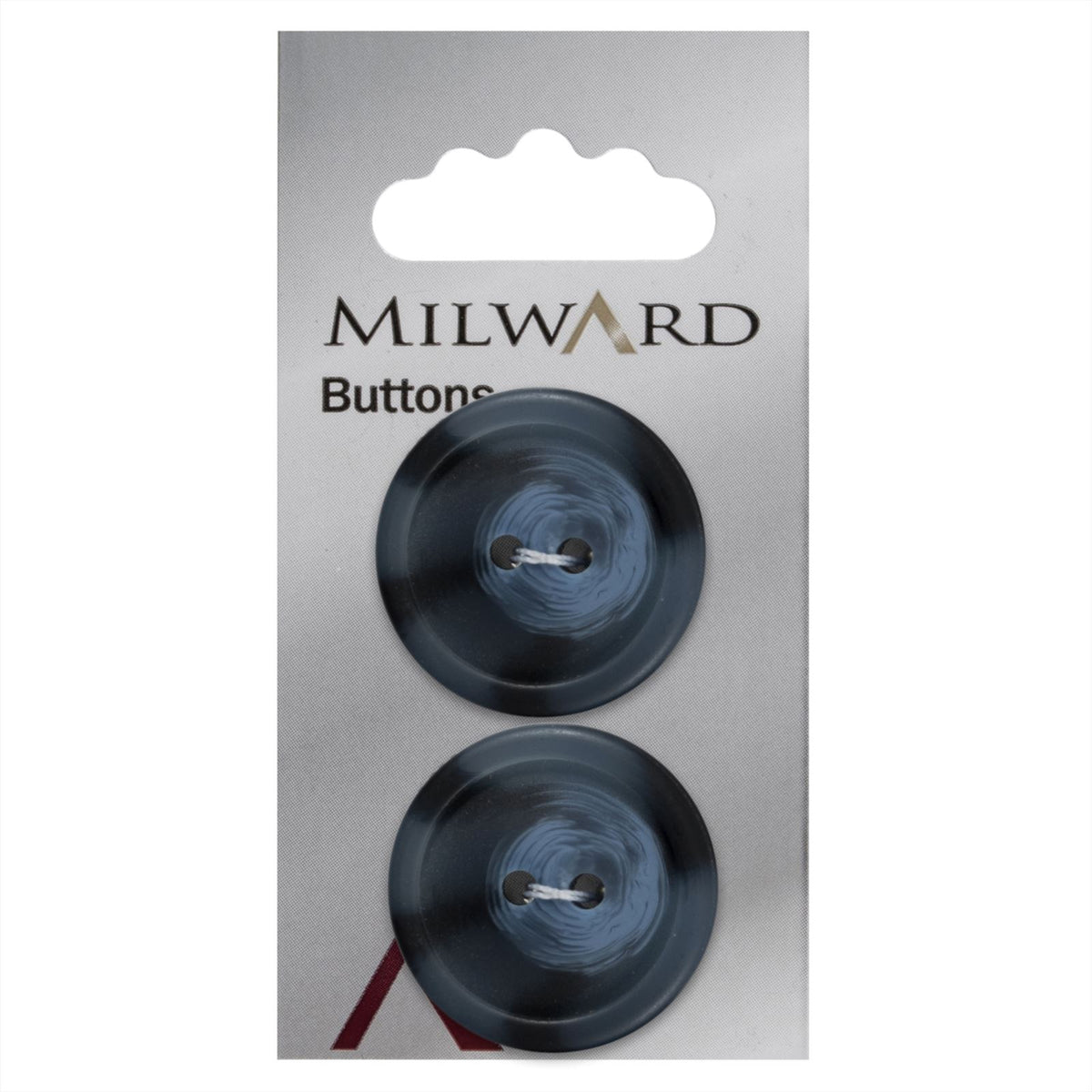 Milward Knoop Gemarmerd Blauw 27mm (2 stuks)
