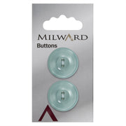 Milward Knoop Parelmoer Lichtgroen 22mm (2 stuks)