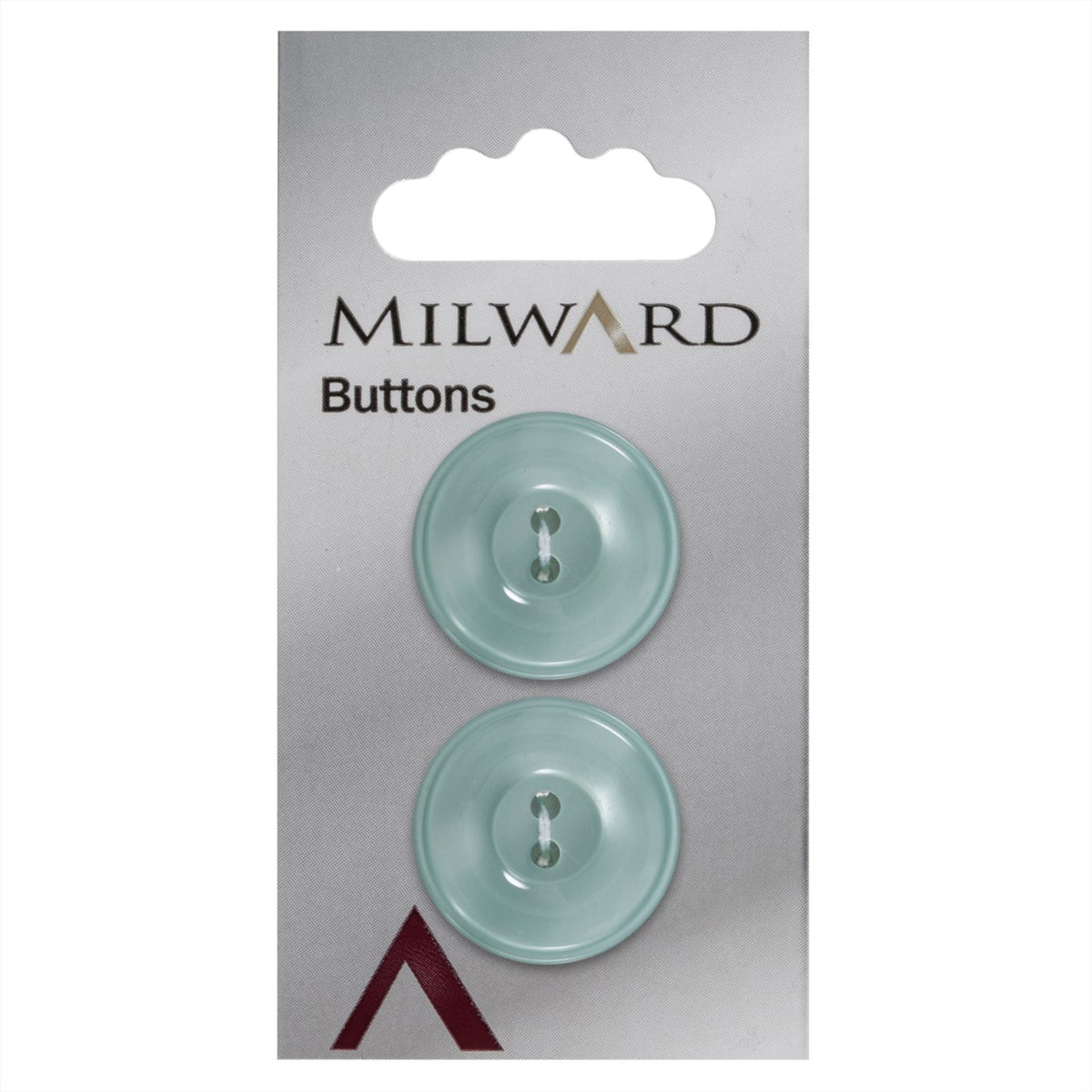 Milward Knoop Parelmoer Lichtgroen 22mm (2 stuks)