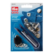 Prym Broekhaken en -staafjes Zilver/Gebronsd 13 mm