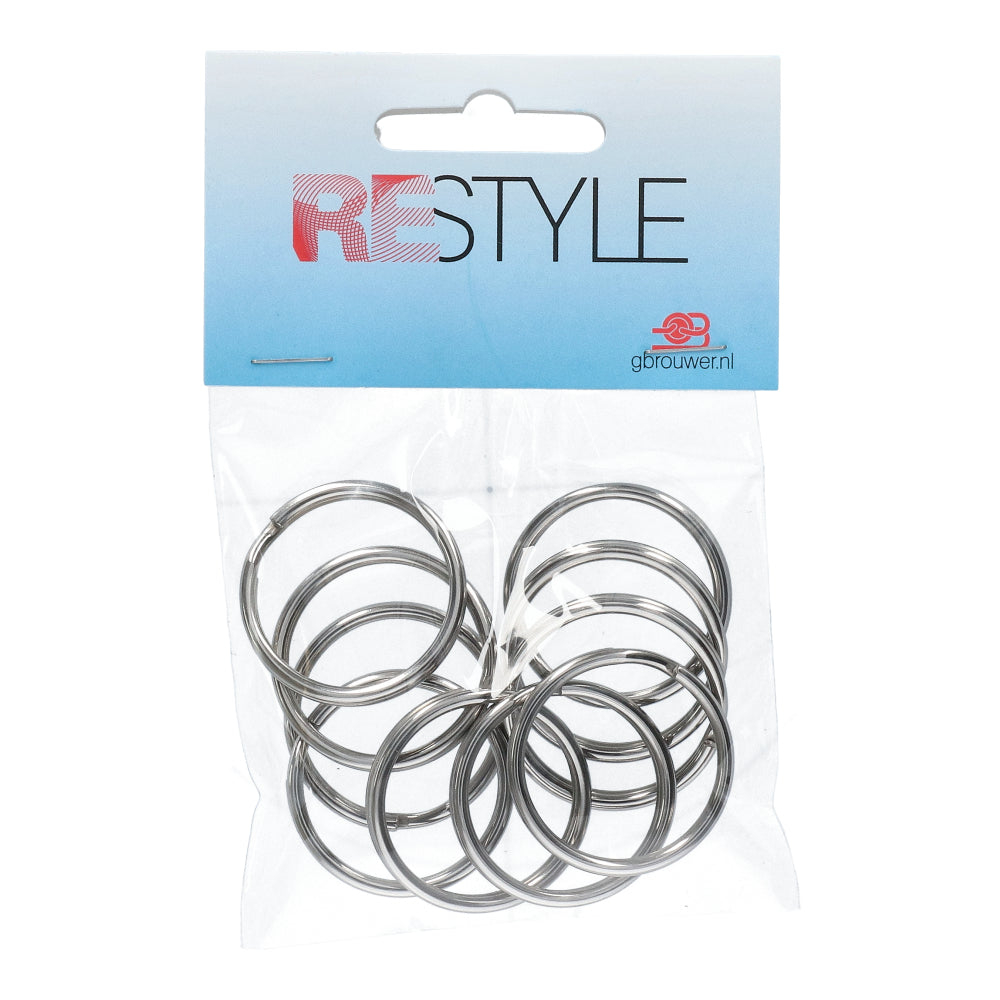 Restyle Sleutelringen 12 mm (10 stuks)