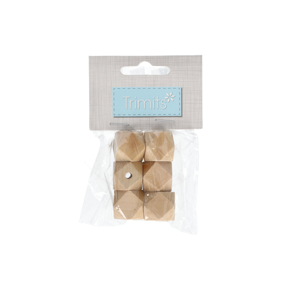 Trimits Houten Geo Kralen 20 mm (6 stuks)