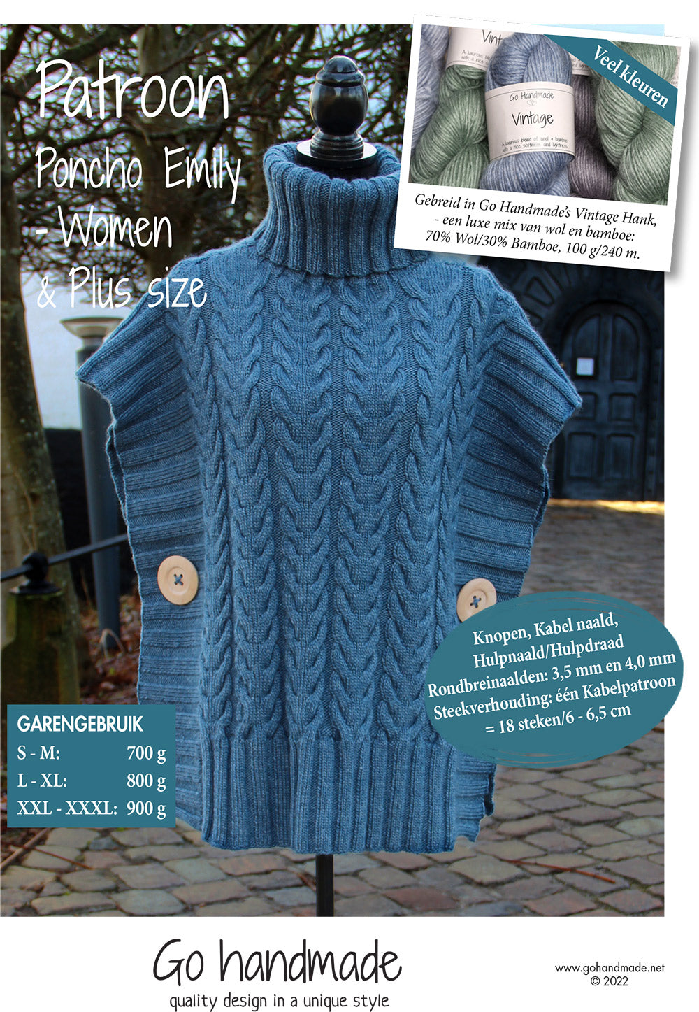 Poncho Emily Women/Plus Size (Digital)
