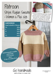 Stripe Raglan Sweater Women & Plus Size (Digital)