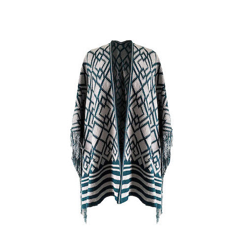 Geochic front — gemaakt met GeoChic Cape - The Queen of Loops Haakpakket