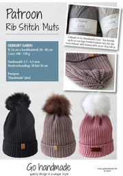 Rib Stitch Hat Booklet (Digital)