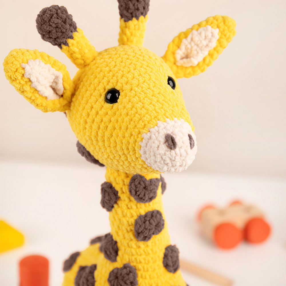 Giraffe kleur — gemaakt met Giraffe Gigi Haakpakket - Inclusief Digitaal Patroon