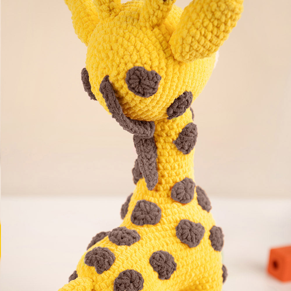 Giraffe kleur — gemaakt met Giraffe Gigi Haakpakket - Inclusief Digitaal Patroon (3)
