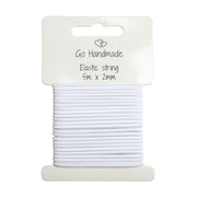 Go Handmade Elastisch Koord 5 m x 2 mm Wit