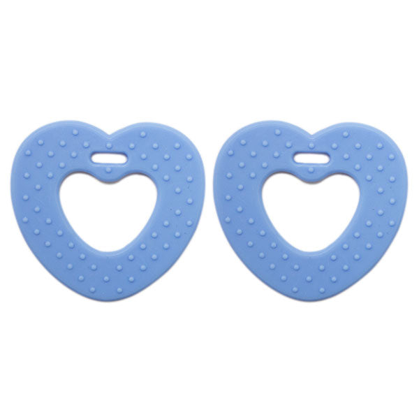 Go Handmade Hartjes Bijtringen 14 Babyblauw