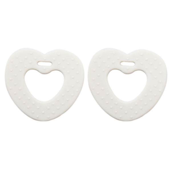 Go Handmade Hartjes Bijtringen 15 Wit