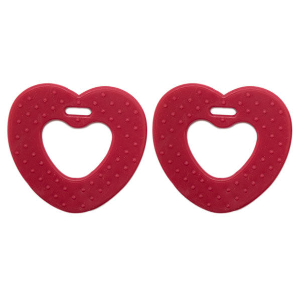 Go Handmade Hartjes Bijtringen 16 Rood