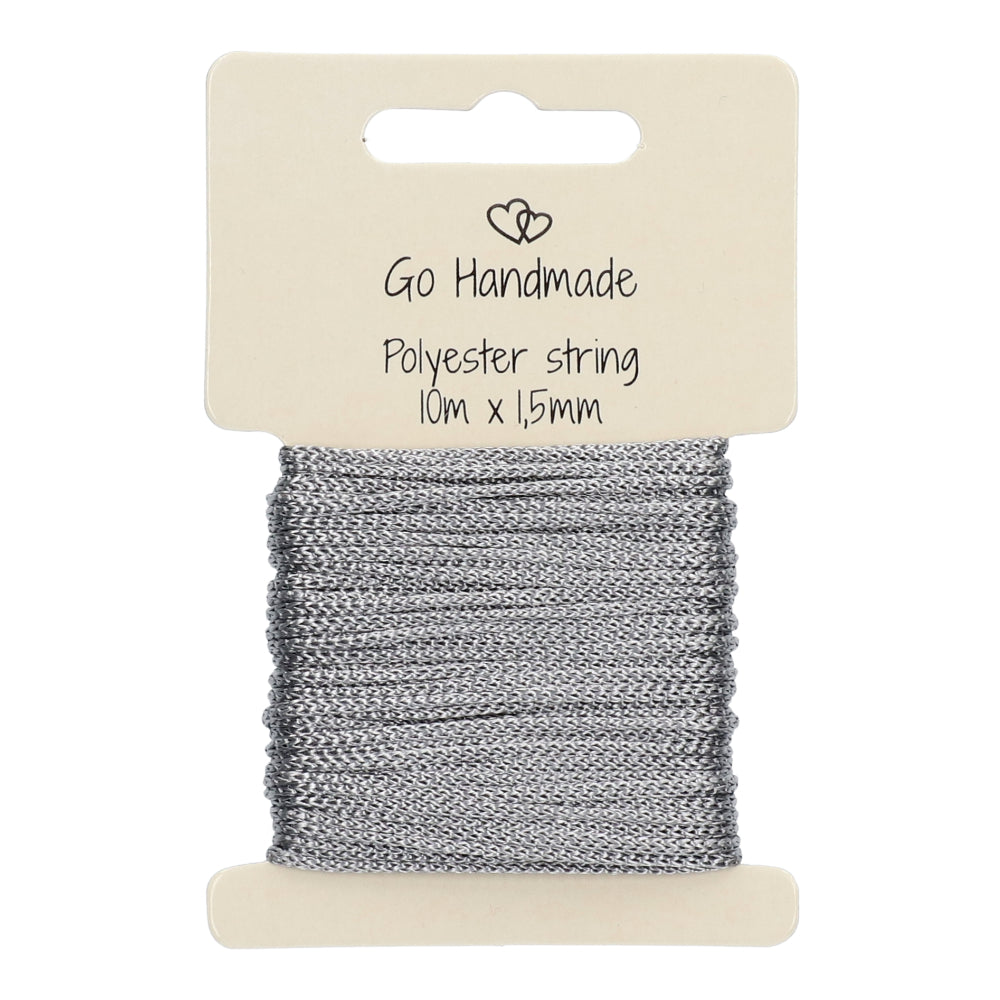 Go Handmade Polyester Koord 3 Grijs
