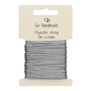 Go Handmade Polyester Koord 3 Grijs