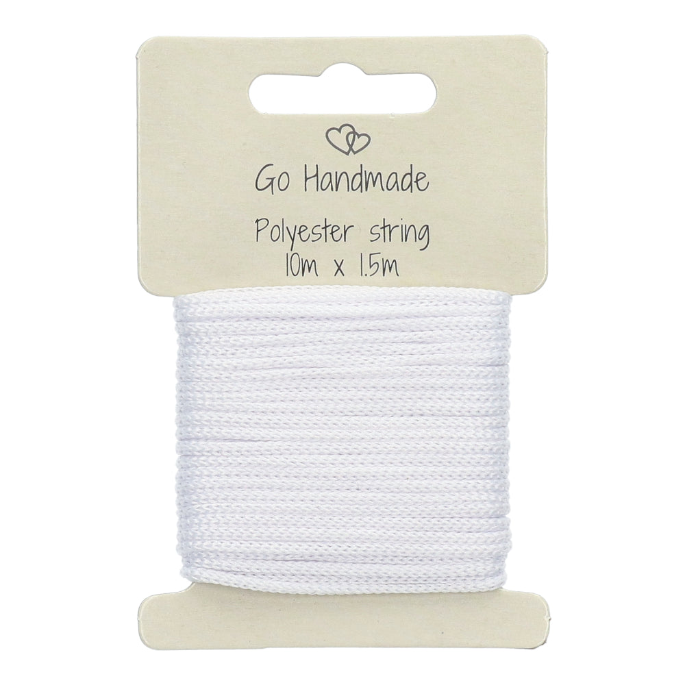 Go Handmade Polyester Koord 6 Wit