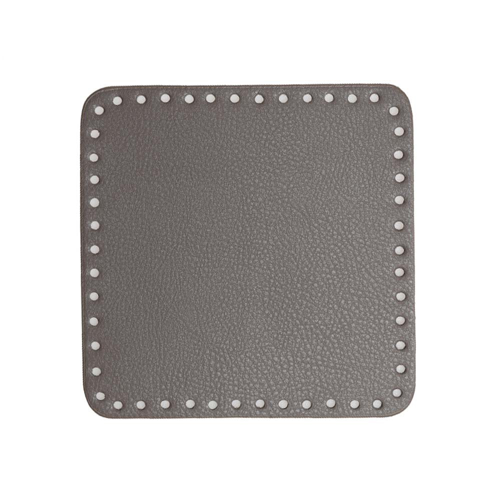 Go Handmade PU Leren Bodem 18x18cm Lichtgrijs
