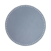 Go Handmade PU Leren Bodem Ø 30 cm Blauw