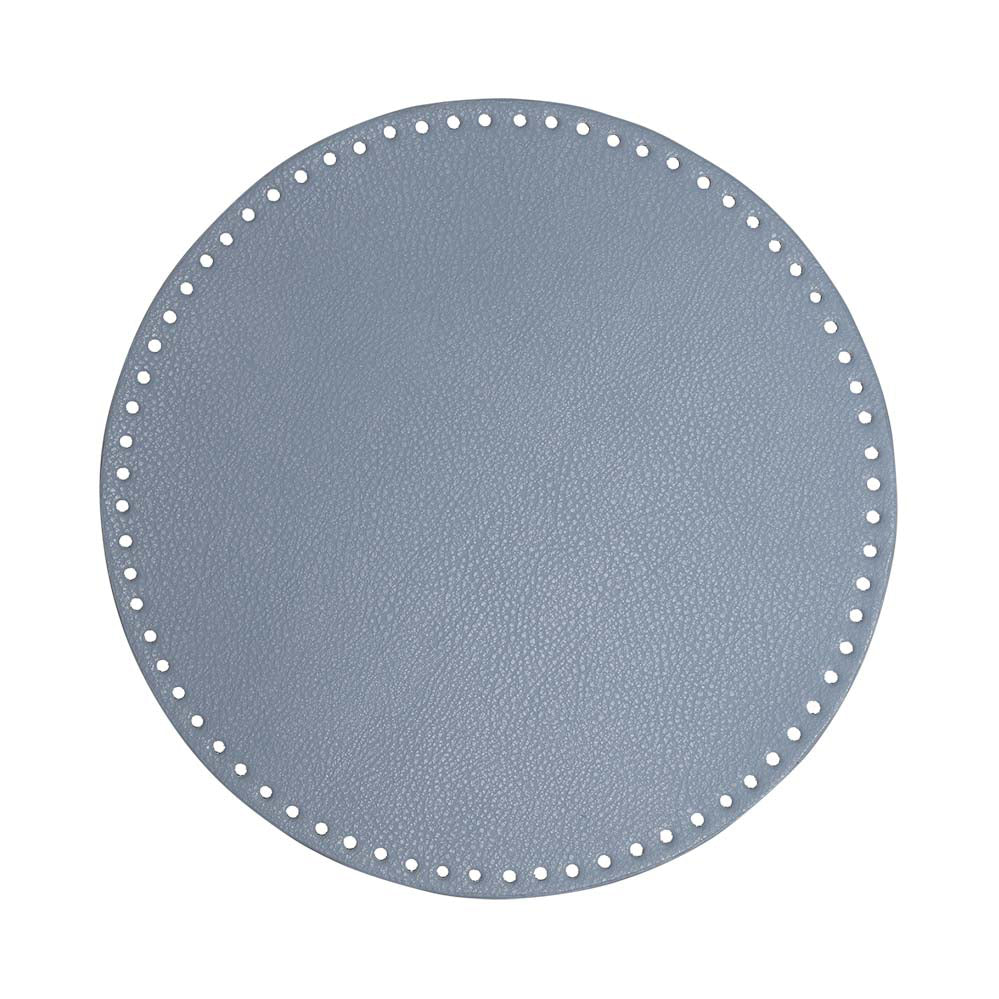 Go Handmade PU Leren Bodem Ø 30 cm Blauw
