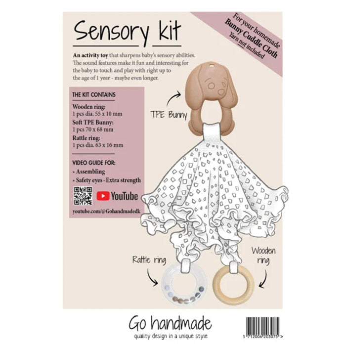 Go Handmade Sensory Kit - Bunny Cuddle Cloth 20307