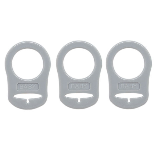 Go Handmade Siliconen Fopspeen Ringen 11 Grijs