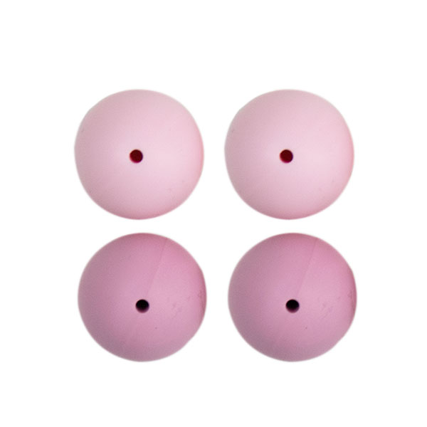 Go Handmade Siliconen Kralen 4 Stuks 22 Roze Mix