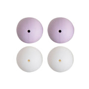 Go Handmade Siliconen Kralen 4 Stuks 24 Lavendel Mix