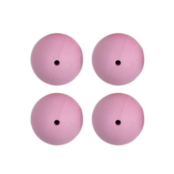 Go Handmade Siliconen Kralen 4 Stuks 30 Oud Roze