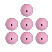 Go Handmade Siliconen Kralen 7 Stuks 19 Oud Roze
