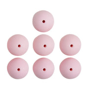 Go Handmade Siliconen Kralen 7 Stuks 20 Baby Roze