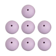 Go Handmade Siliconen Kralen 7 Stuks 21 Lavendel