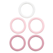 Go Handmade Siliconen Ringen 5 Stuks 00 Roze Mix