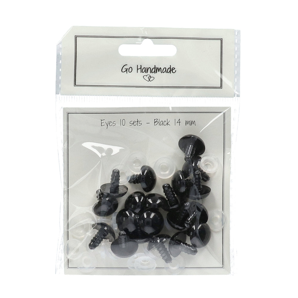 Go Handmade Veiligheidsogen Zwart