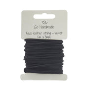 Go Handmade Velvet Koord 5 m x 3 mm 51 Zwart