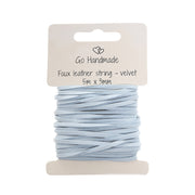 Go Handmade Velvet Koord 5 m x 3 mm 56 Lichtblauw