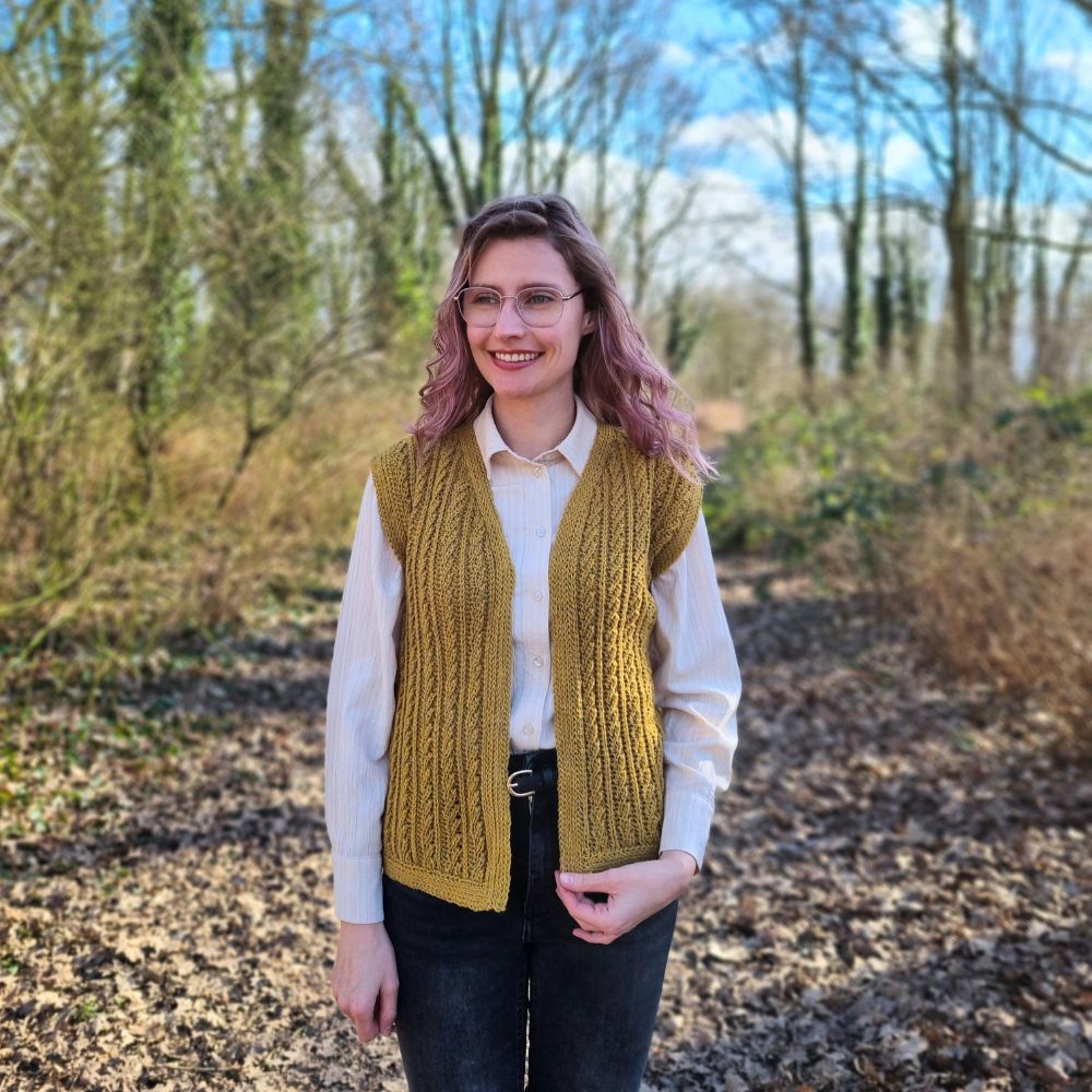 Goldenrod Waistcoat Haakpakket - It's Annemade (6)