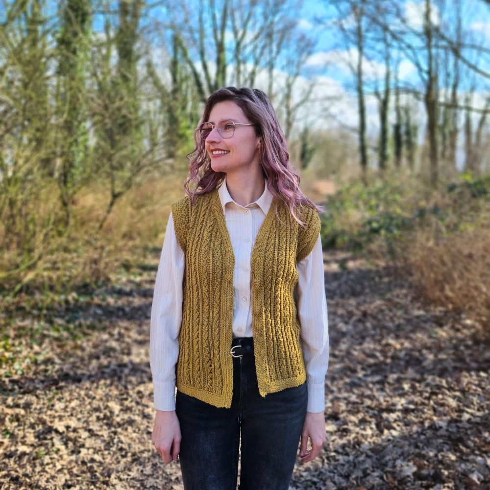 Goldenrod Waistcoat Haakpakket - It's Annemade (7)